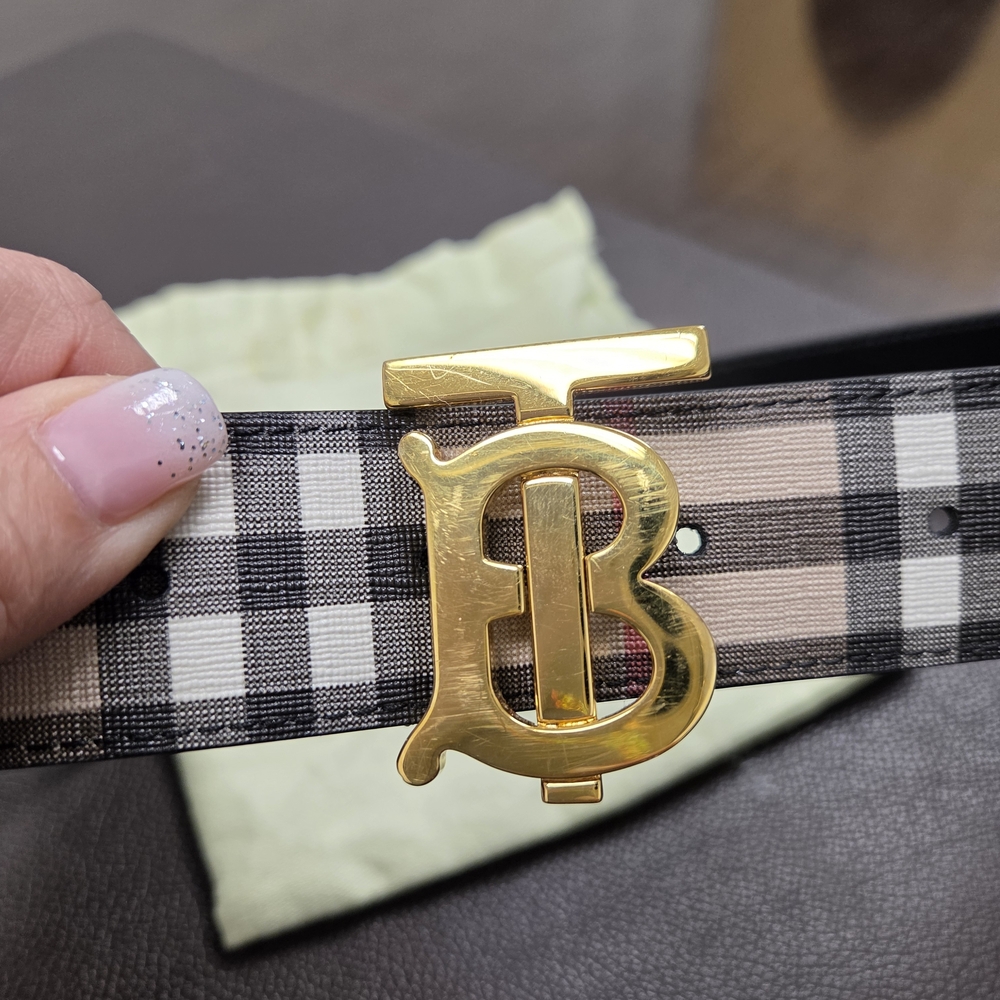 Burberry Vintage Check TB Belt Size S - Picture 7 of 7